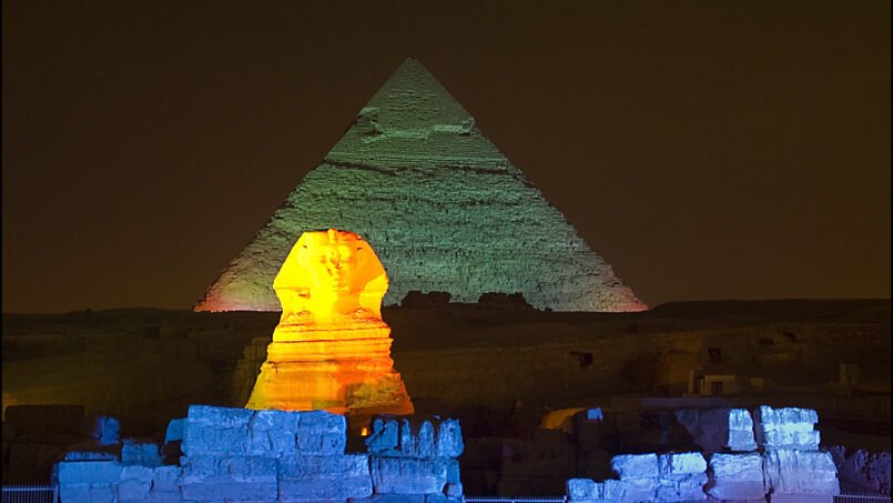 Sound and Light show at Giza Pyramids